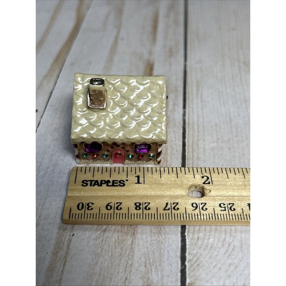 Monet - Bejeweled Enamel Gingerbread House Trinket Box  2008 - Picture 8 of 8